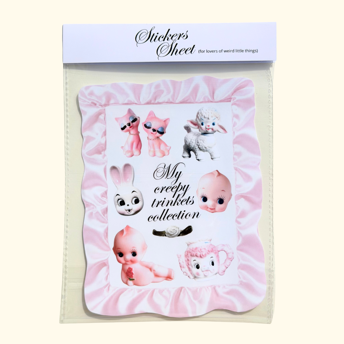 Planche de stickers creepy trinkets