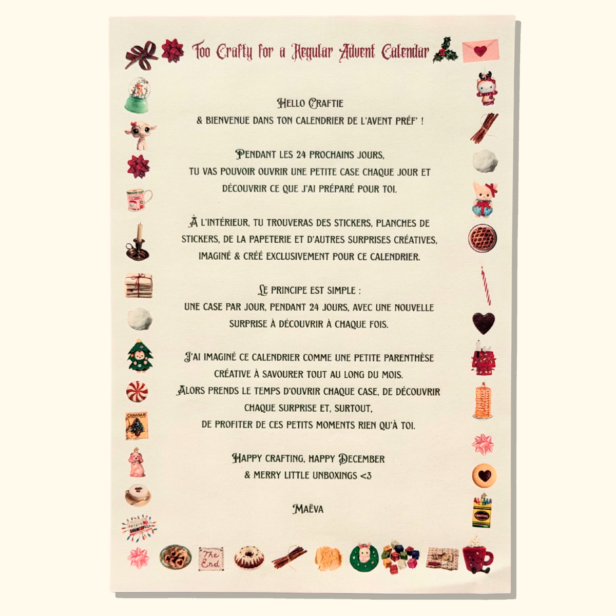Calendrier de l’Avent