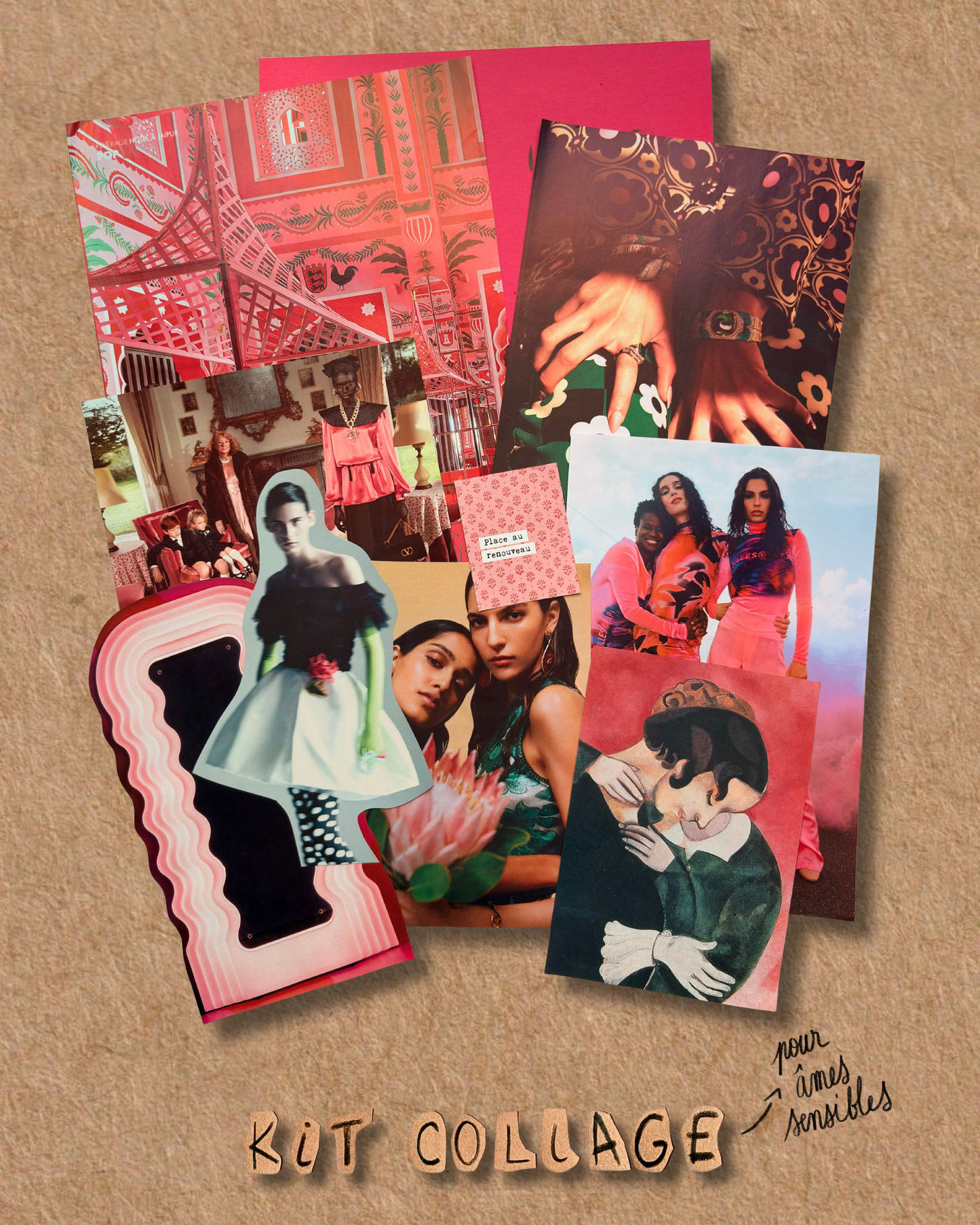 KIT COLLAGE -pour âmes sensibles-