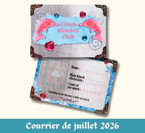 Carte membre juillet