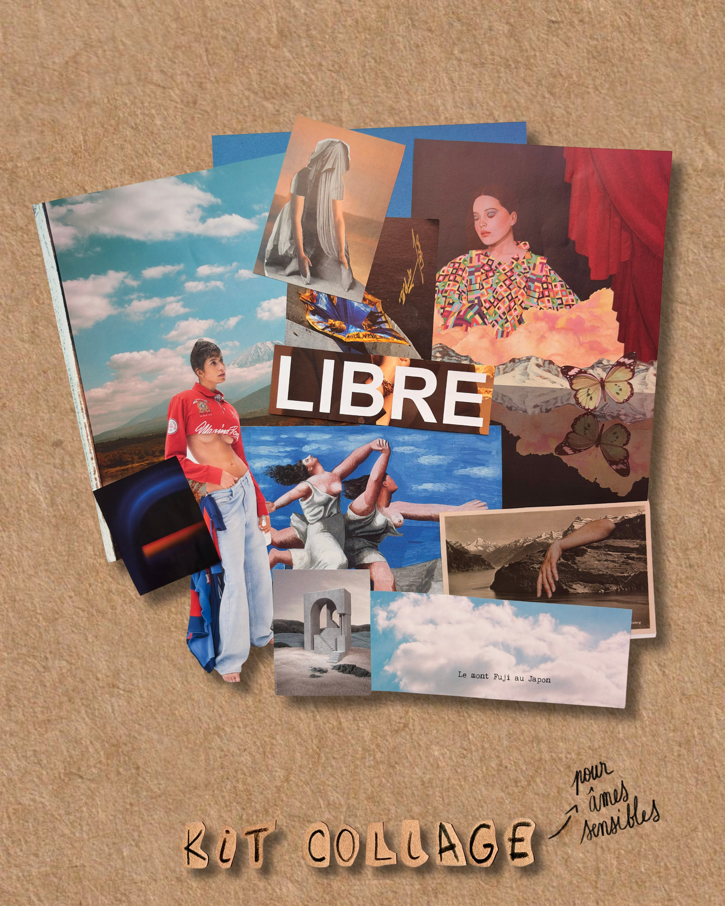 KIT COLLAGE -pour âmes sensibles-
