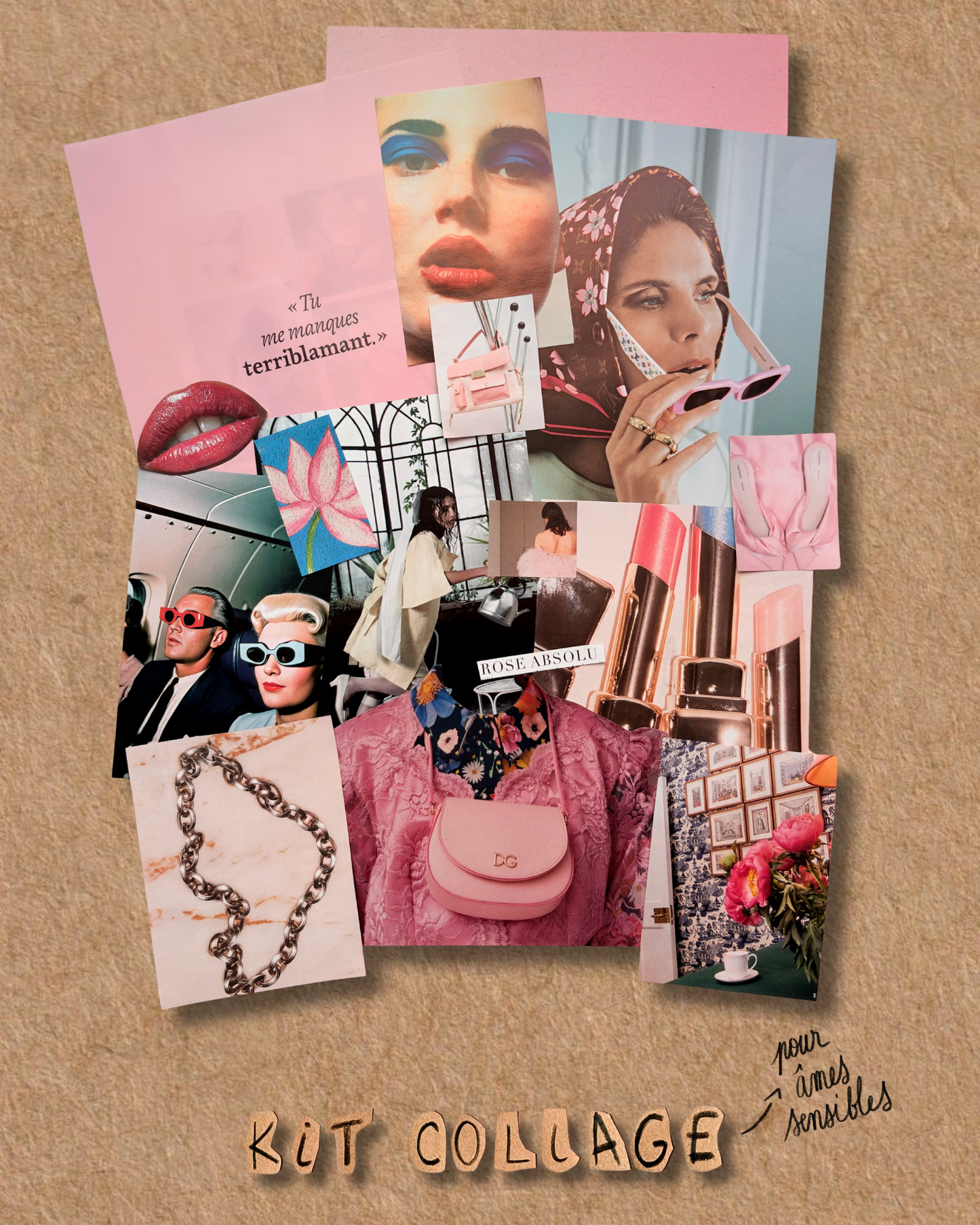 KIT COLLAGE -pour âmes sensibles-