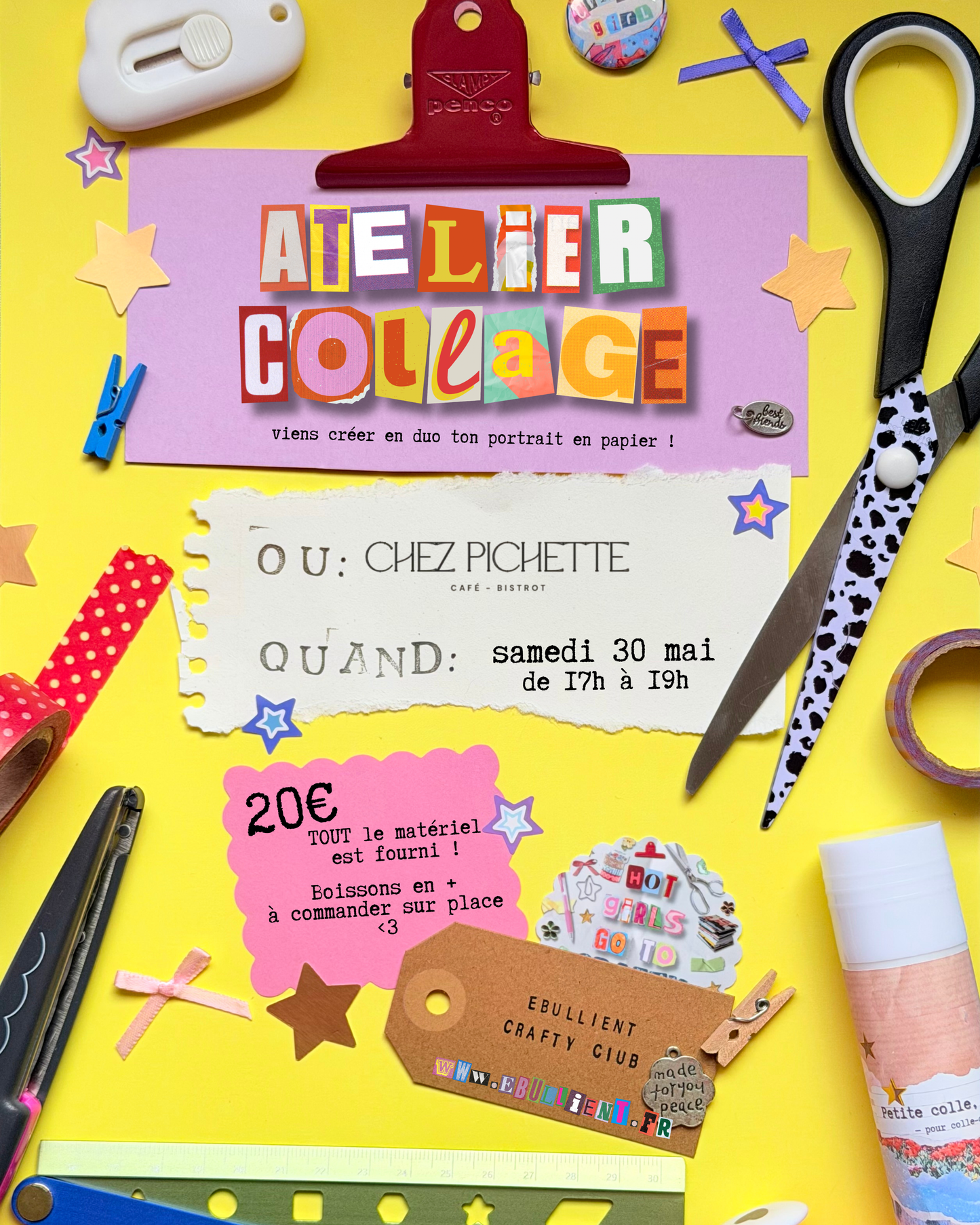 Atelier portrait collage