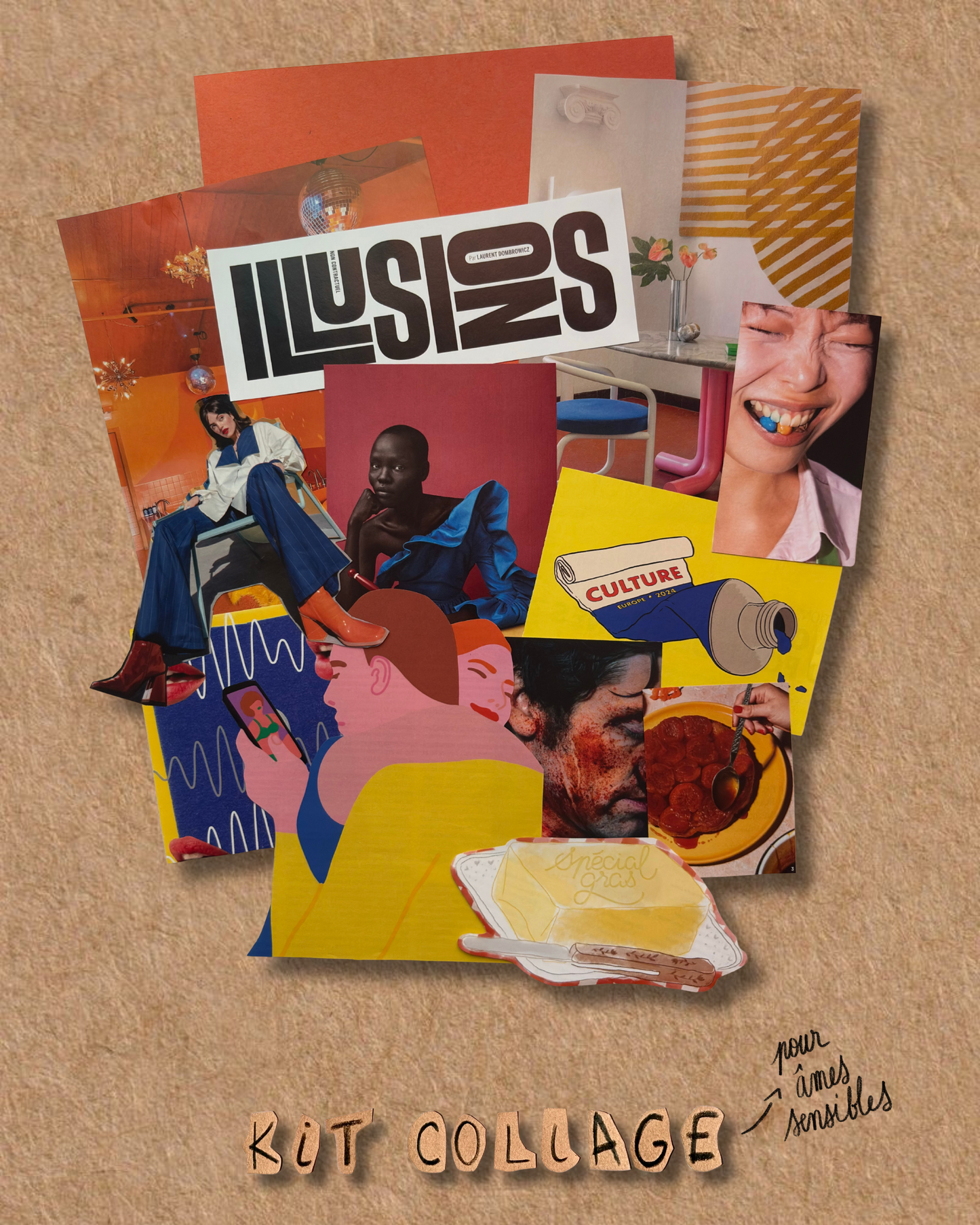 KIT COLLAGE -pour âmes sensibles-