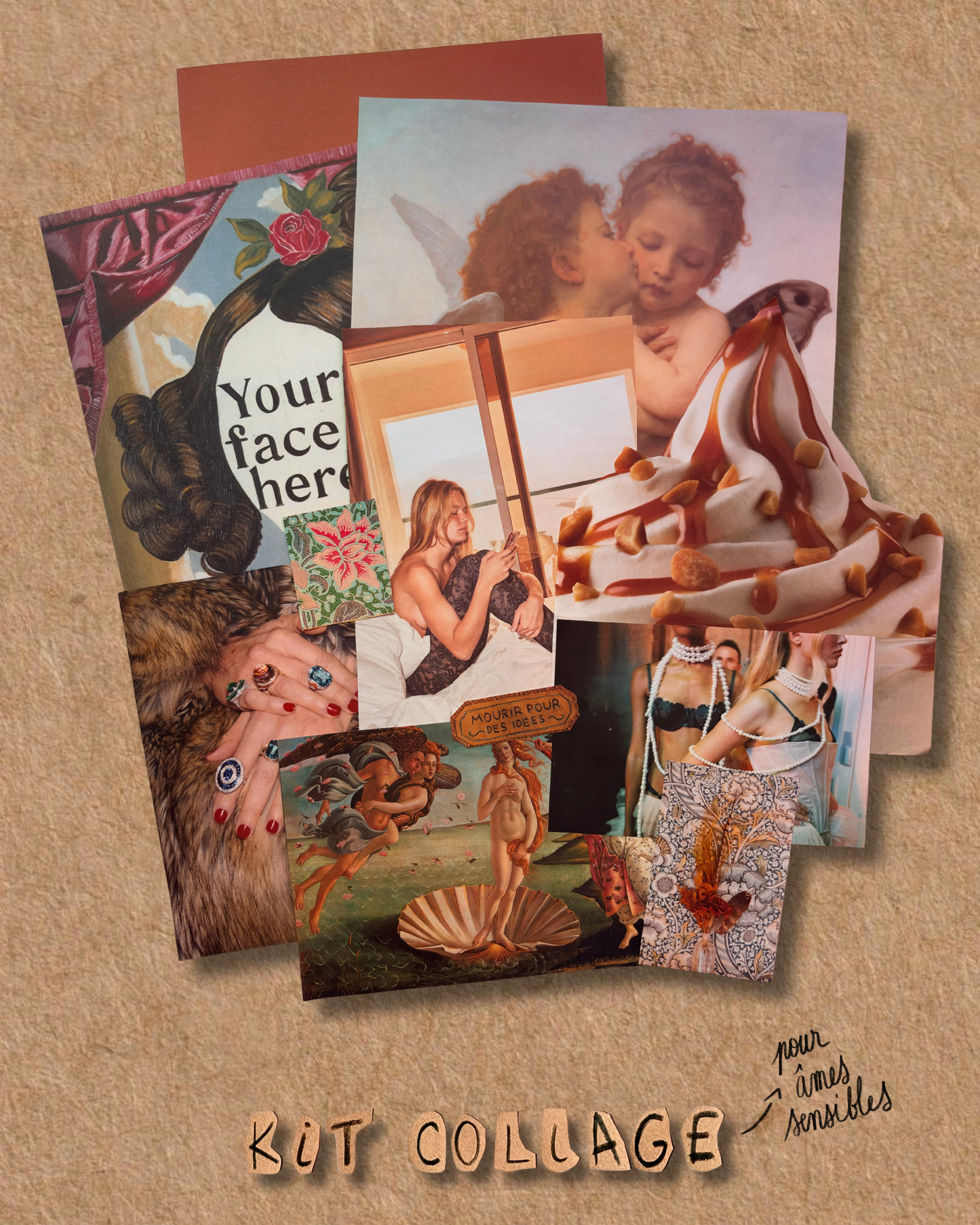 KIT COLLAGE -pour âmes sensibles-