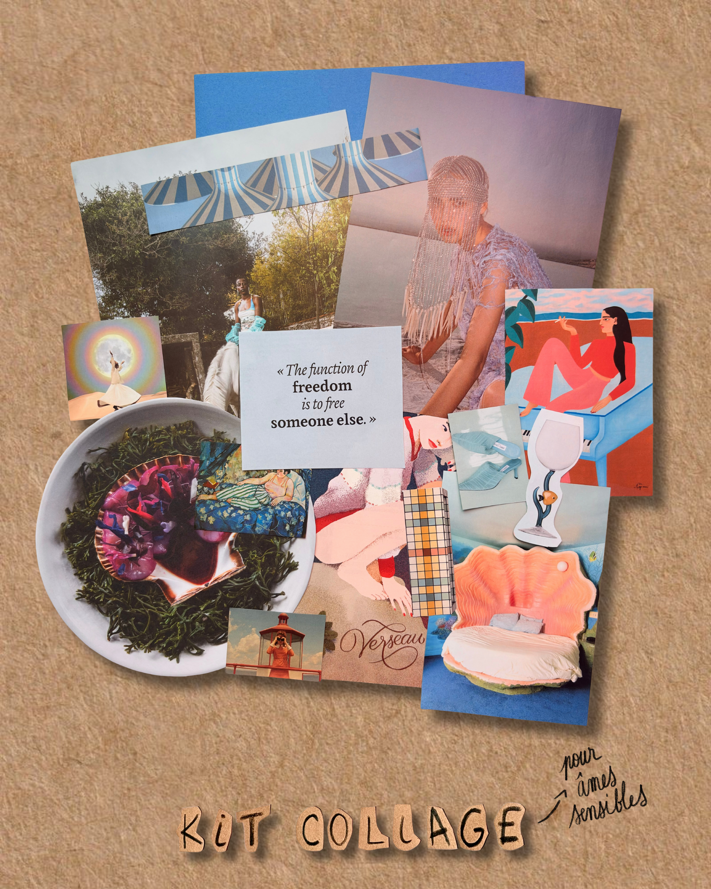 KIT COLLAGE -pour âmes sensibles-