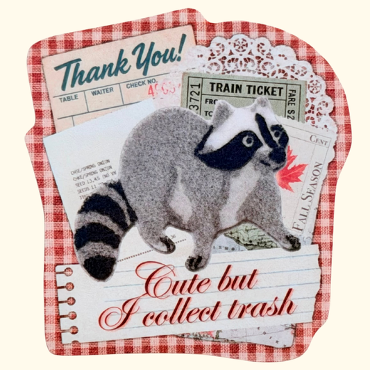 Sticker racoon