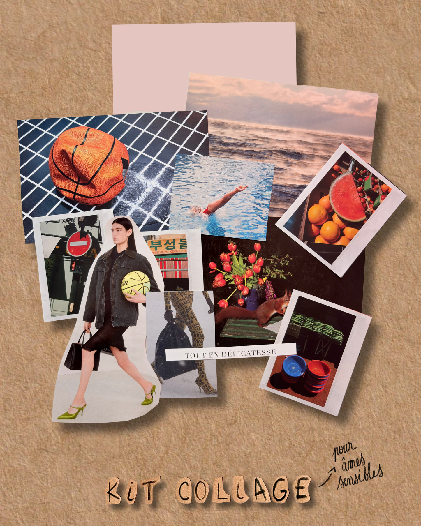 KIT COLLAGE -pour âmes sensibles-