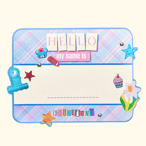 « Hello my name is » Sticker