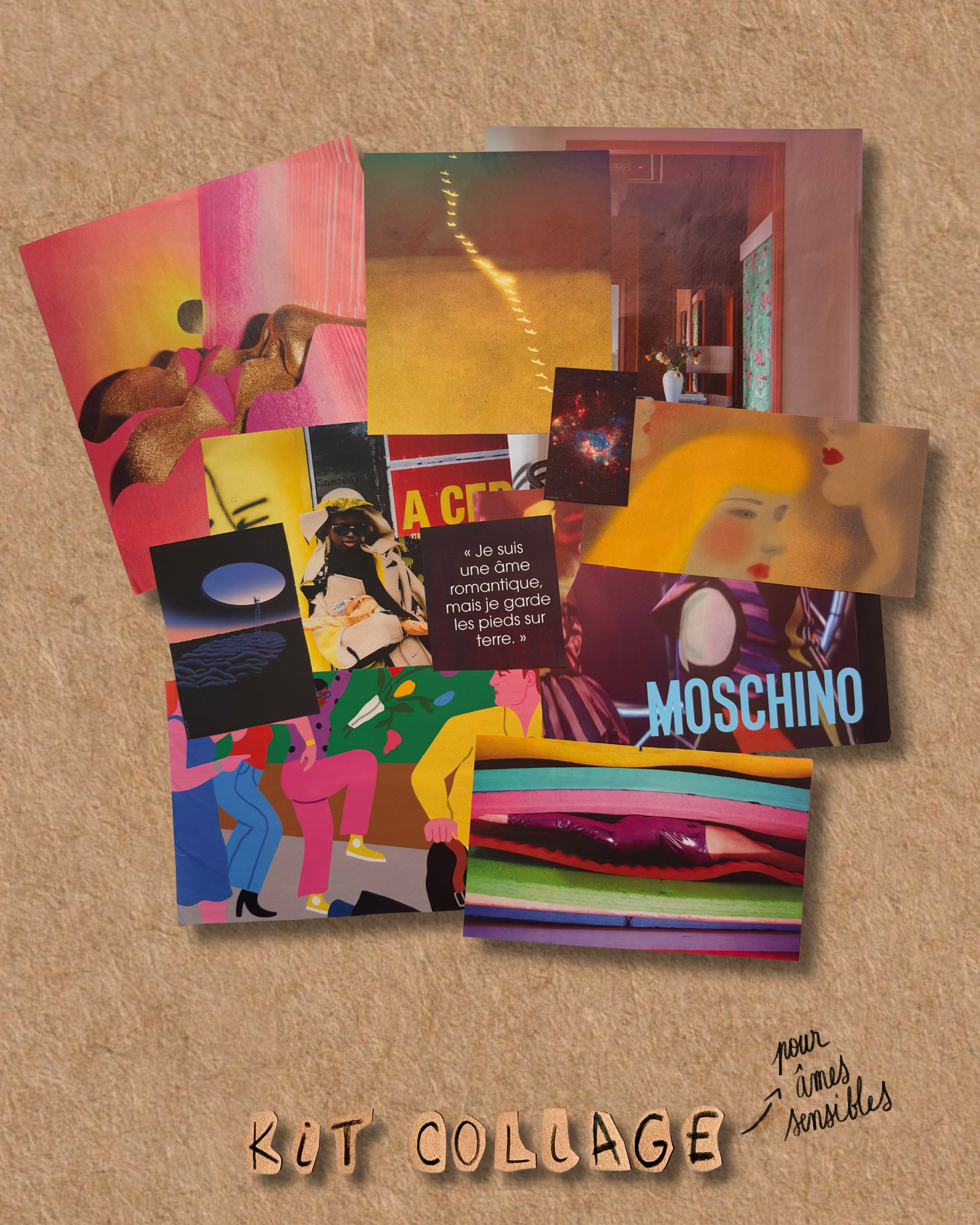 KIT COLLAGE -pour âmes sensibles-