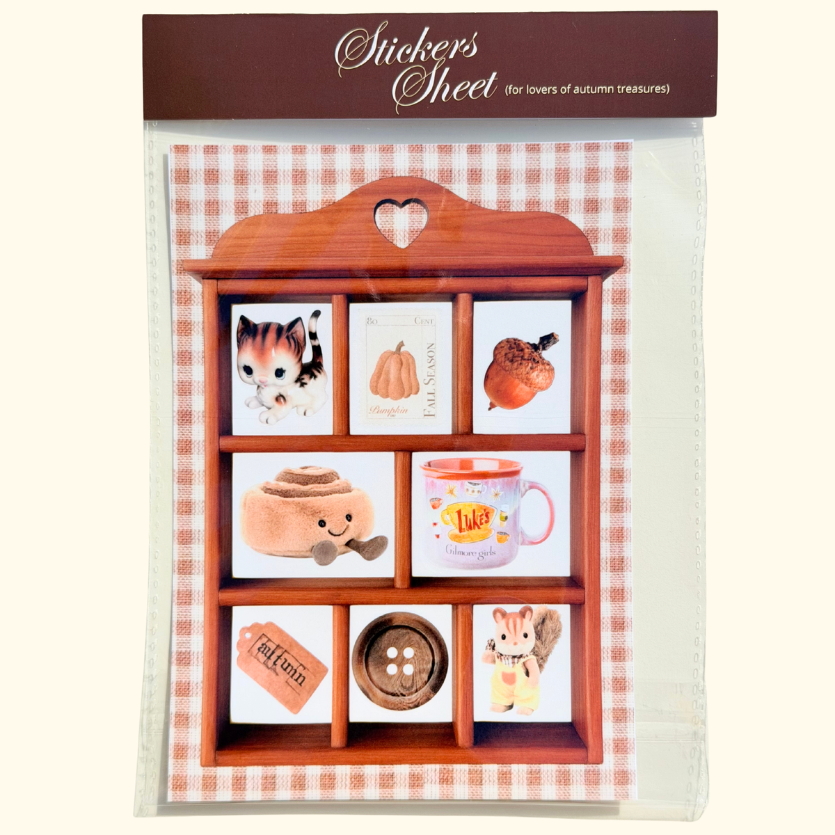 Planche de stickers trinkets shelf